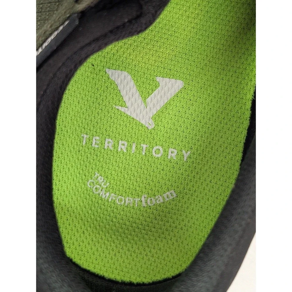 Territory Rainier Sneaker Ripstop Leather‎ Round Toe Low Top Lace Up Sz 10.5